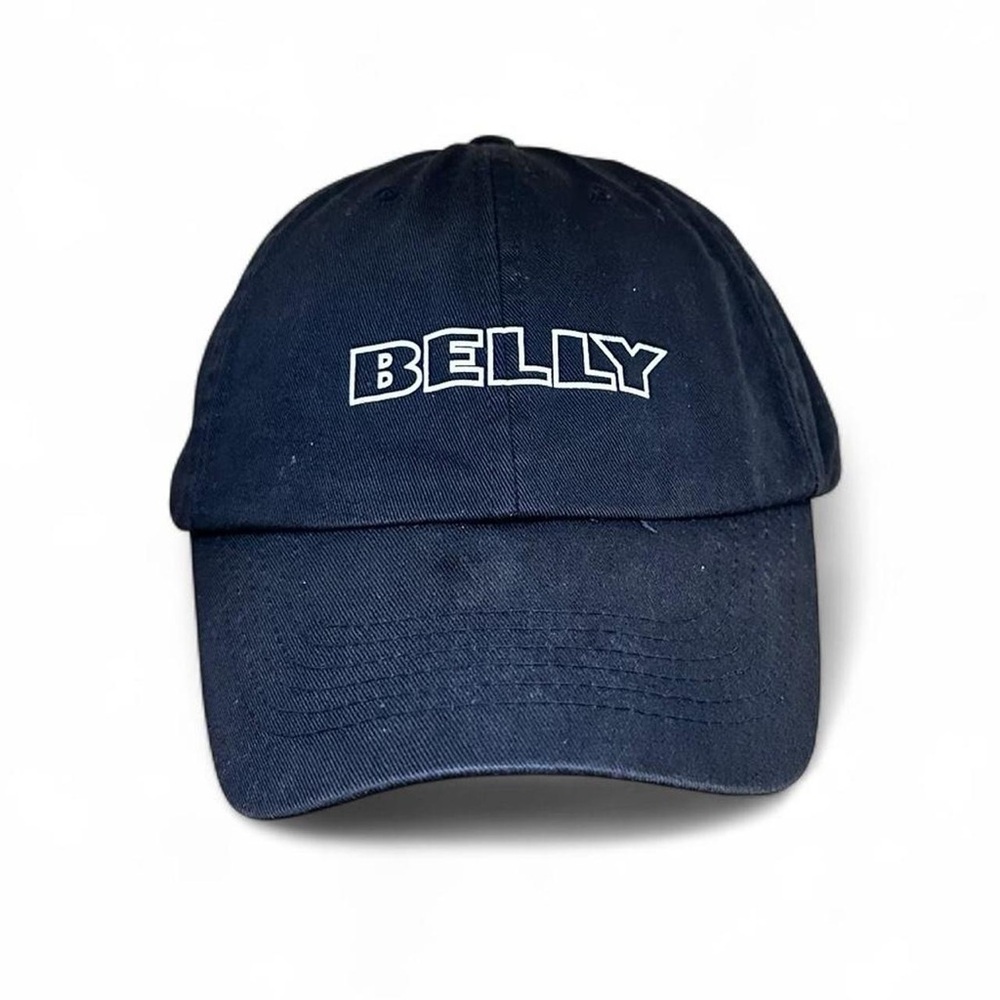 Men’s vintage 1990s hip hop urban movie Black cotton cap with "BELLY" logo